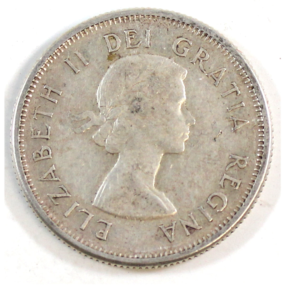 1958 Canada 25-cents Circulated