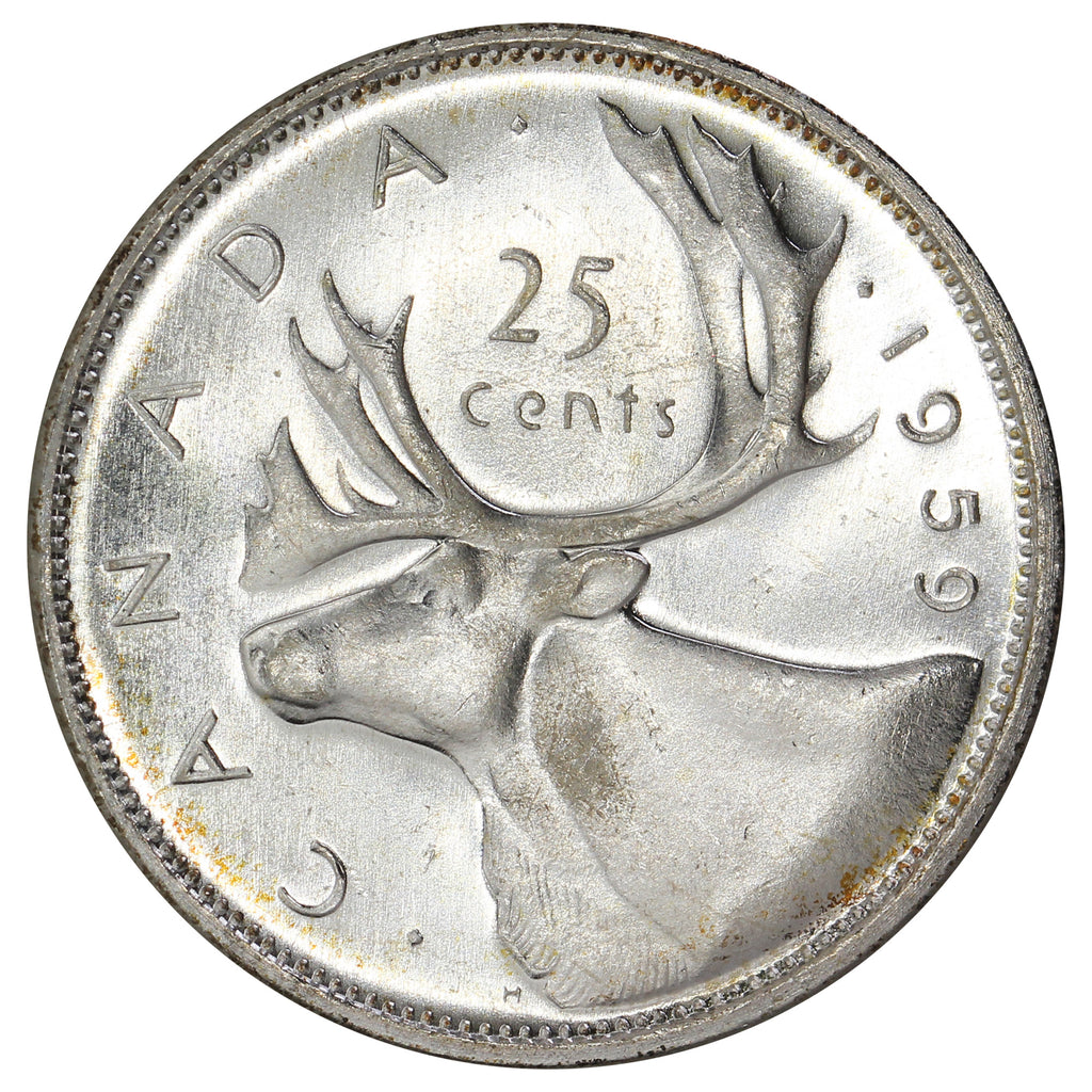 1959 Canada 25-cents Brilliant Uncirculated (MS63)