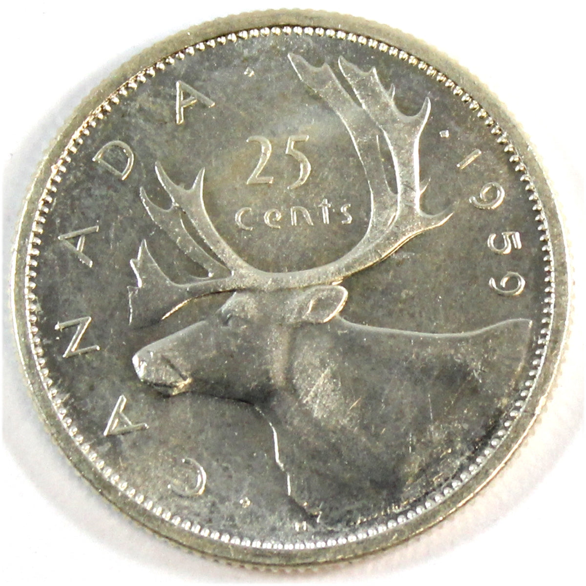 1959 Canada 25-cents UNC+ (MS62)