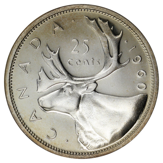 1960 Canada 25-cents Proof Like