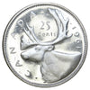 1961 Canada 25-cents UNC+ (MS-62)