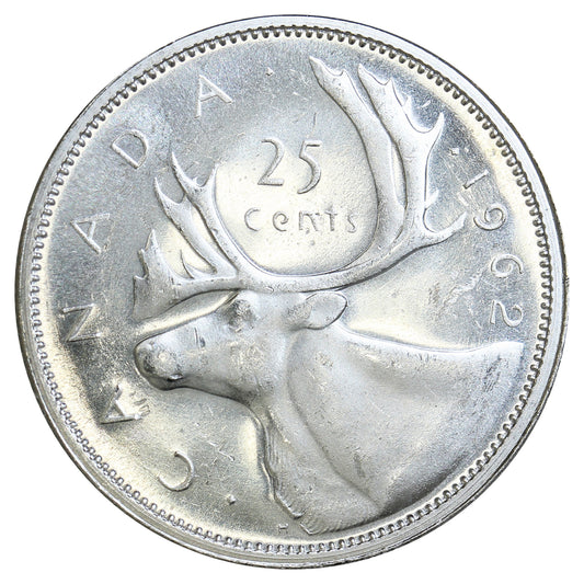 1962 Canada 25-cents Brilliant Uncirculated (MS-63)