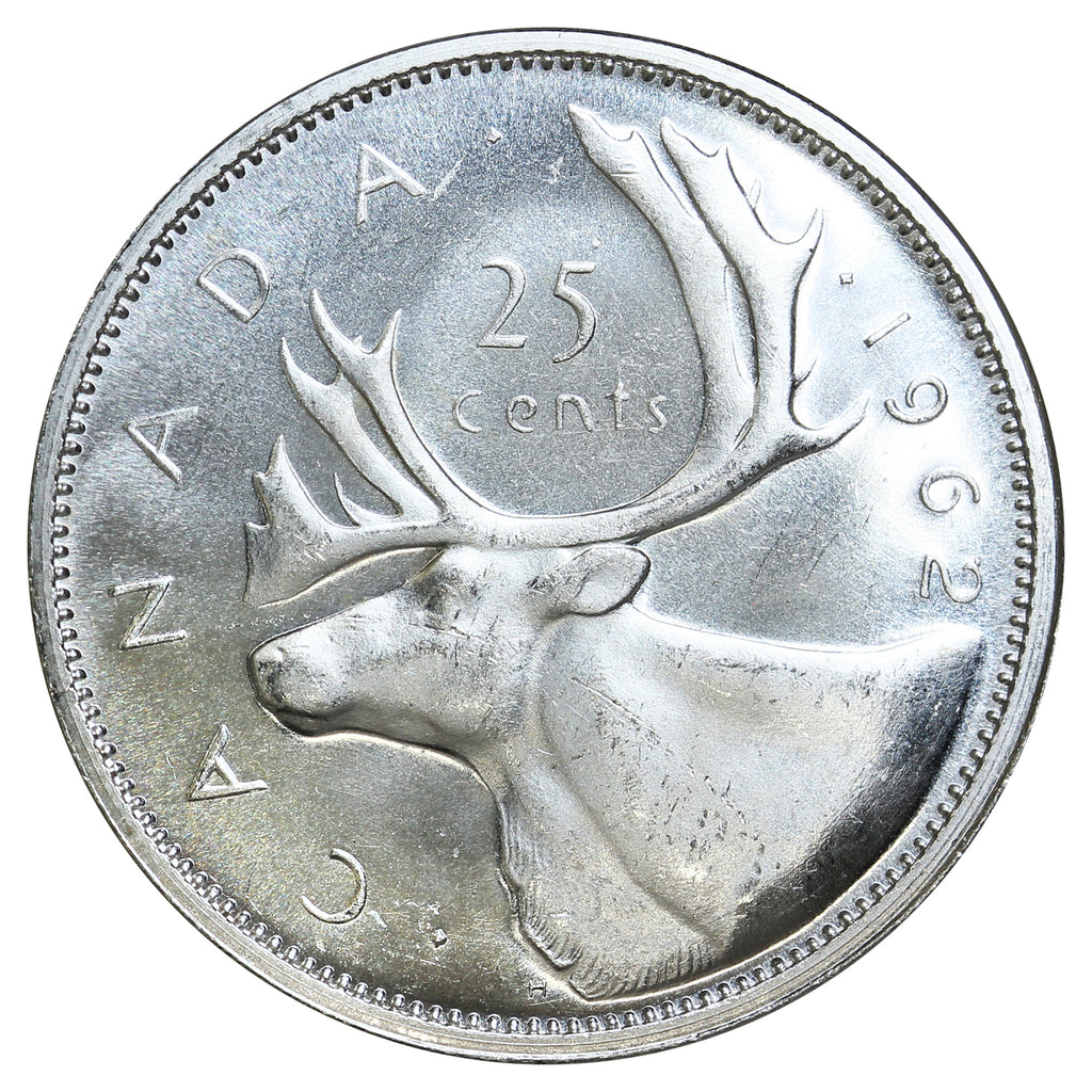 1962 Canada 25-cents UNC+ (MS62)