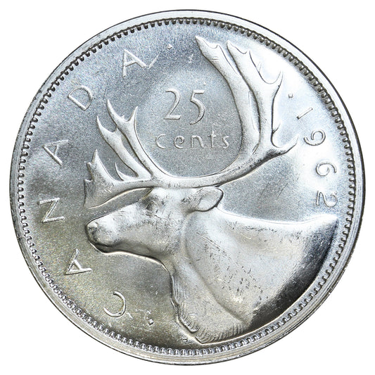 1962 Canada 25-cents UNC+ (MS-62)