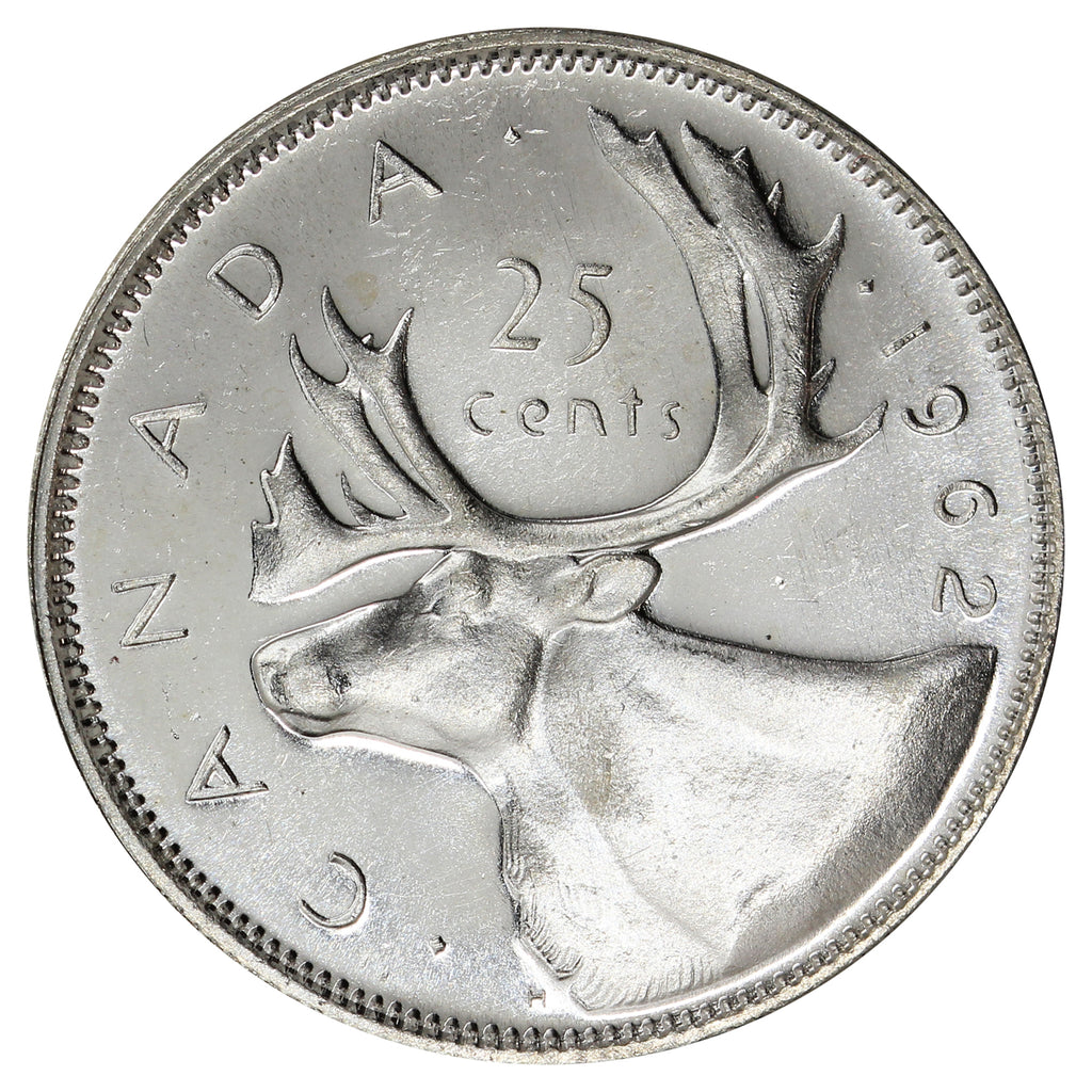 1962 Canada 25-cents Uncirculated (MS60)