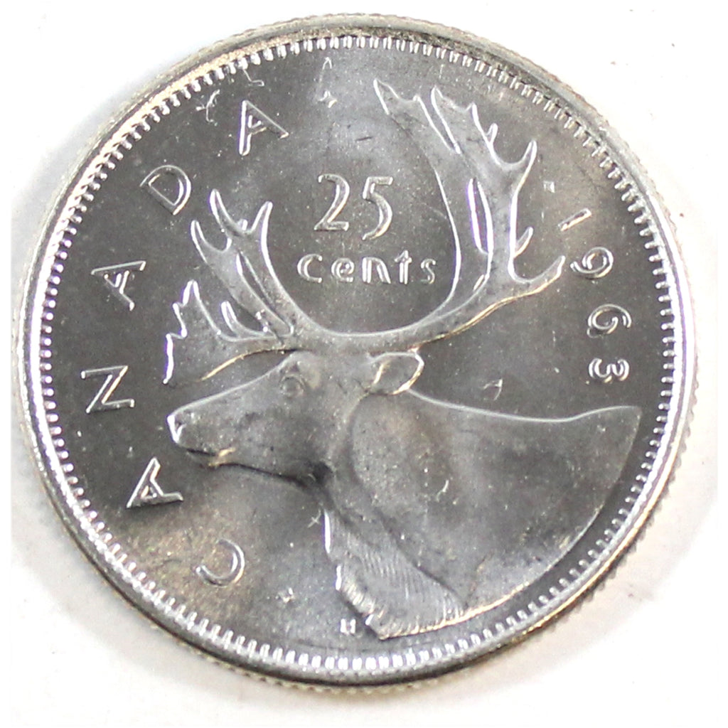 1963 Canada 25-cents Brilliant Uncirculated (MS63)