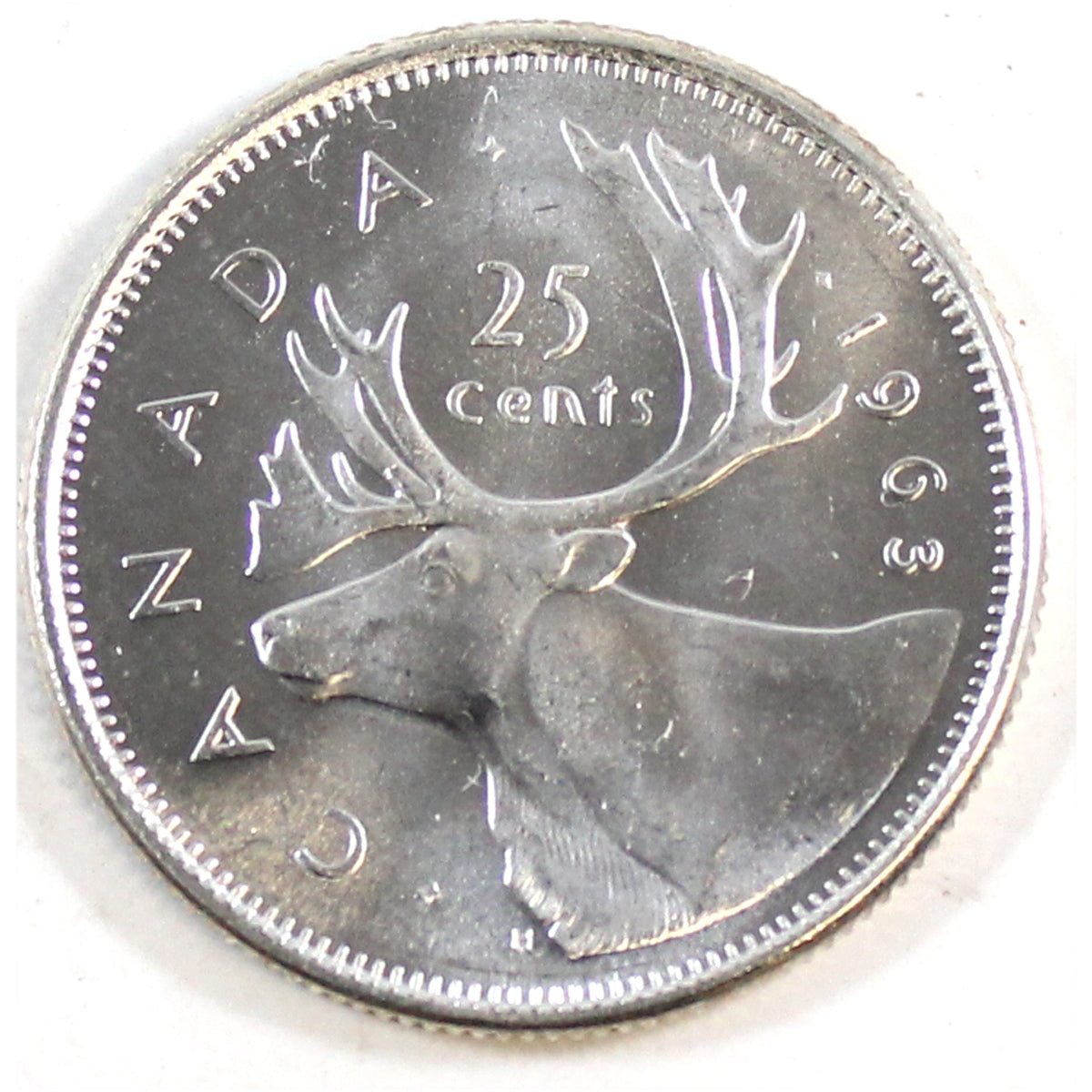 1963 Canada 25-cents Brilliant Uncirculated (MS63)