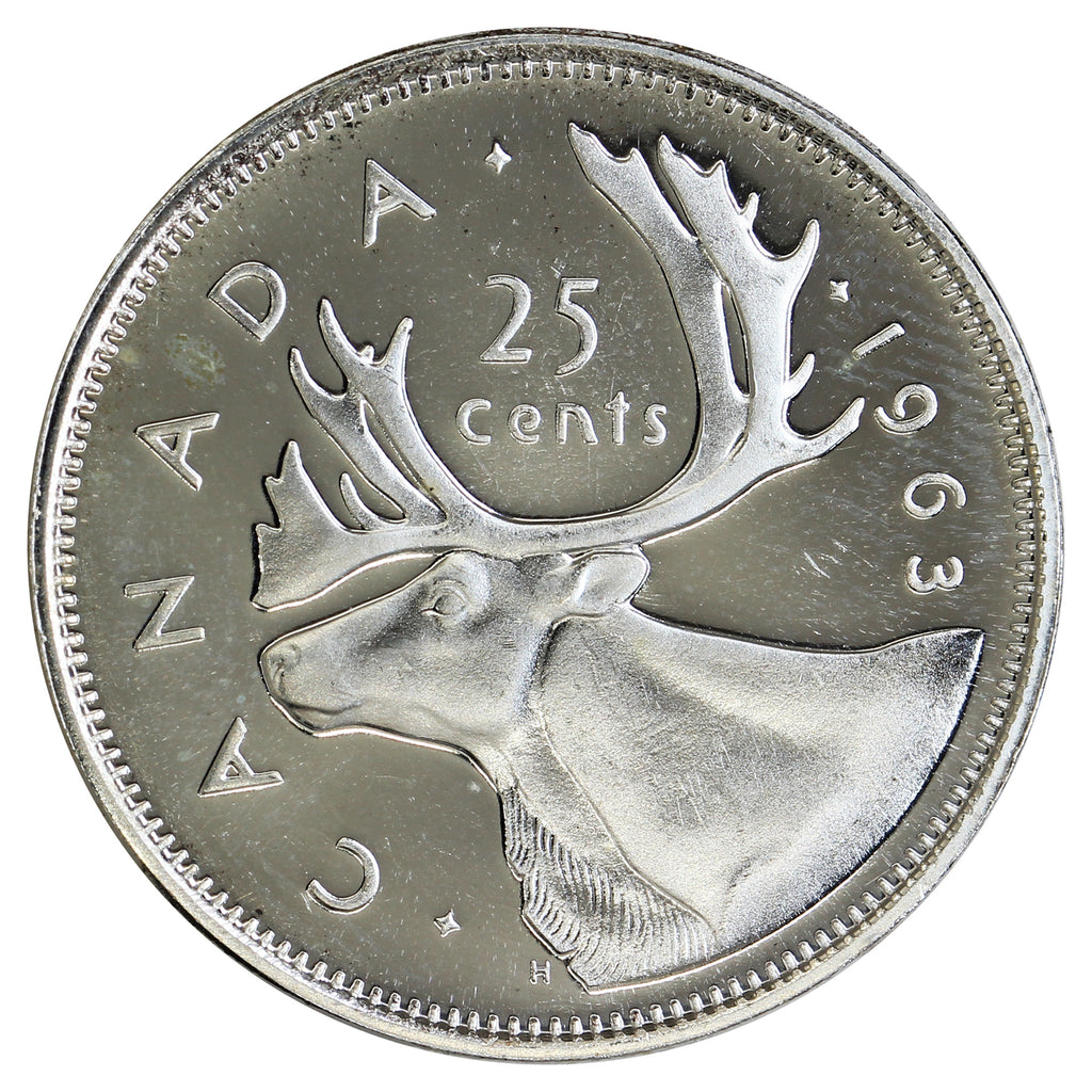 1963 Canada 25-cents Proof Like