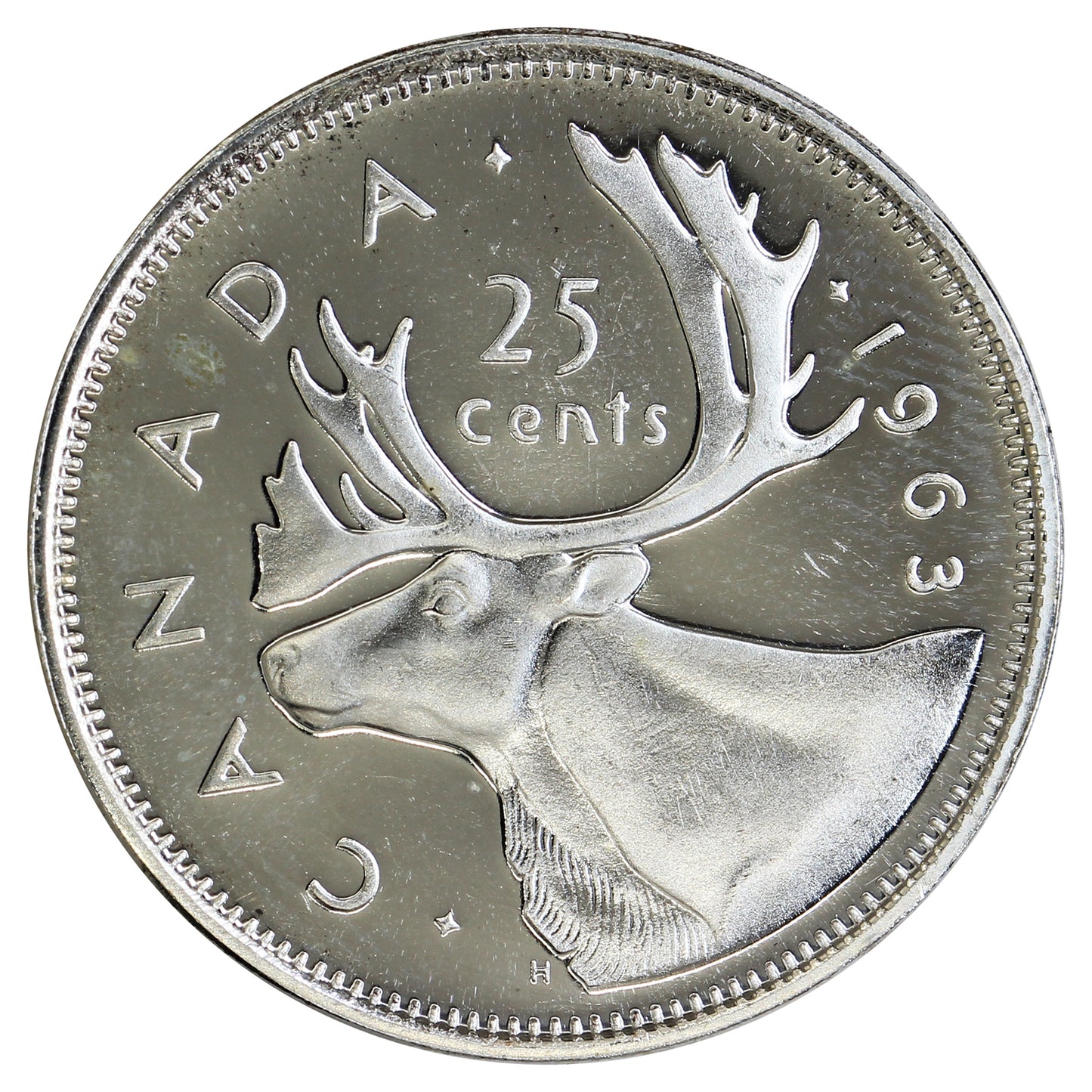 1963 Canada 25-cents Proof Like