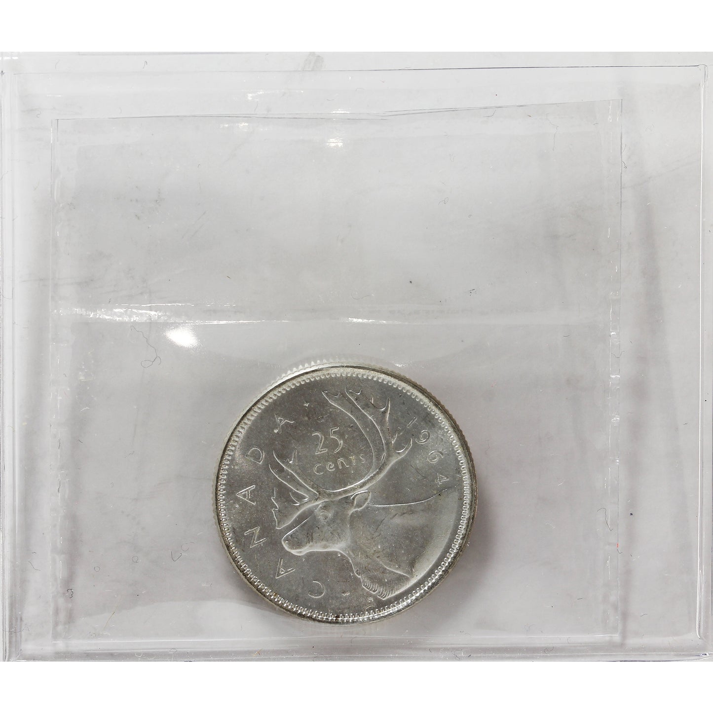 1964 Canada 25-cents ICCS Certified MS65