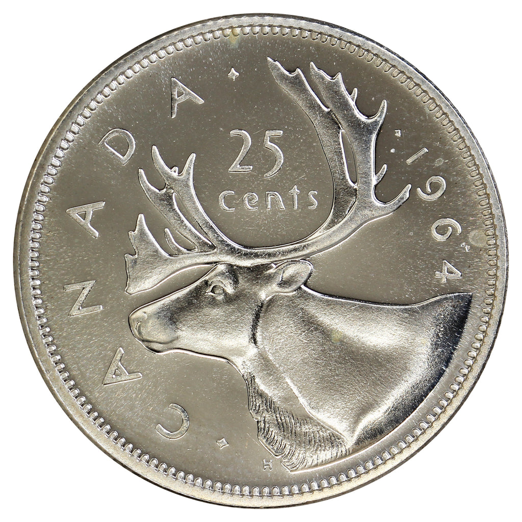 1964 Canada 25-cents Proof Like