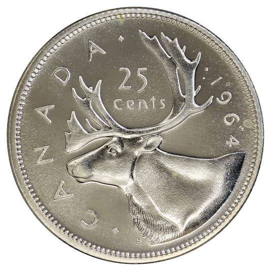 1964 Canada 25-cents Proof Like