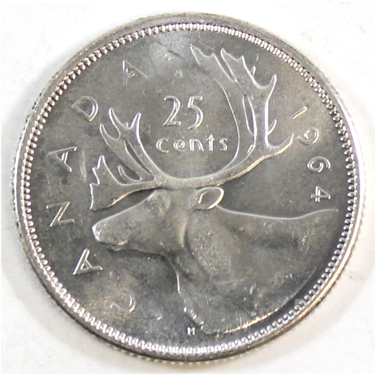 1964 Canada 25-cents UNC+ (MS62)