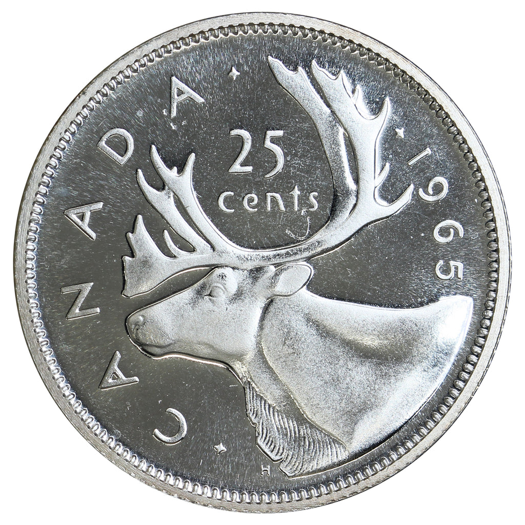 1965 Canada 25-cents Proof Like