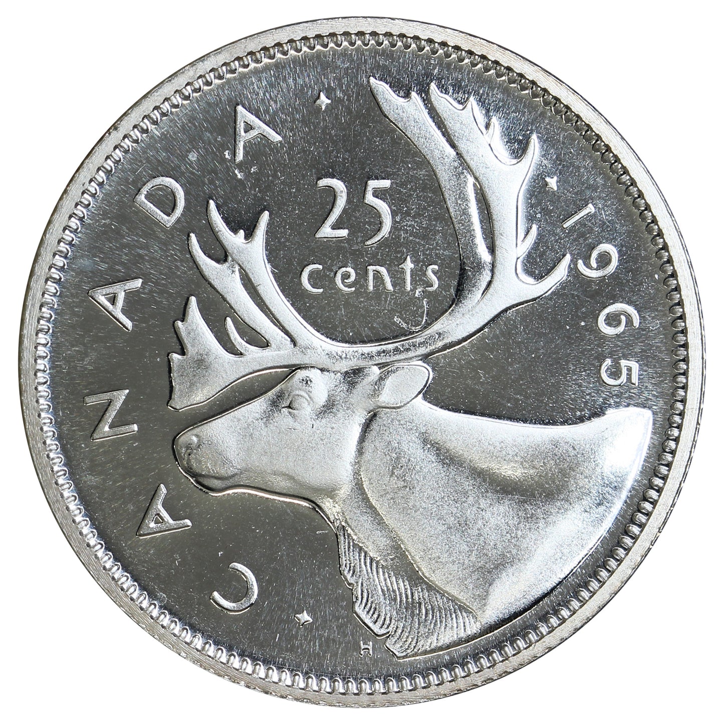 1965 Canada 25-cents Proof Like