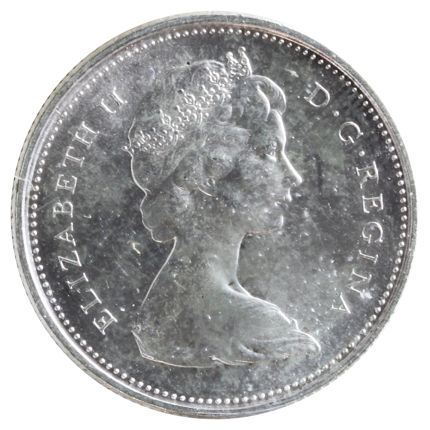 1966 Canada 25-cents ICCS Certified MS65
