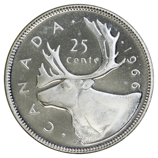 1966 Canada 25-cents Proof Like