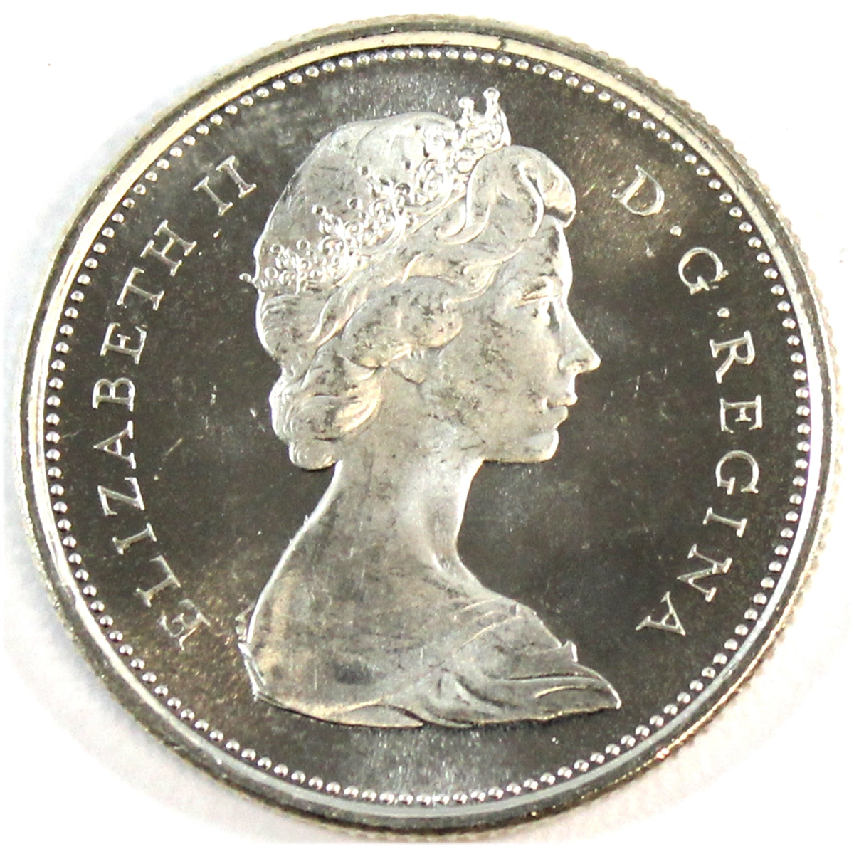 1967 Canada 25-cents Choice Brilliant Uncirculated (MS64)