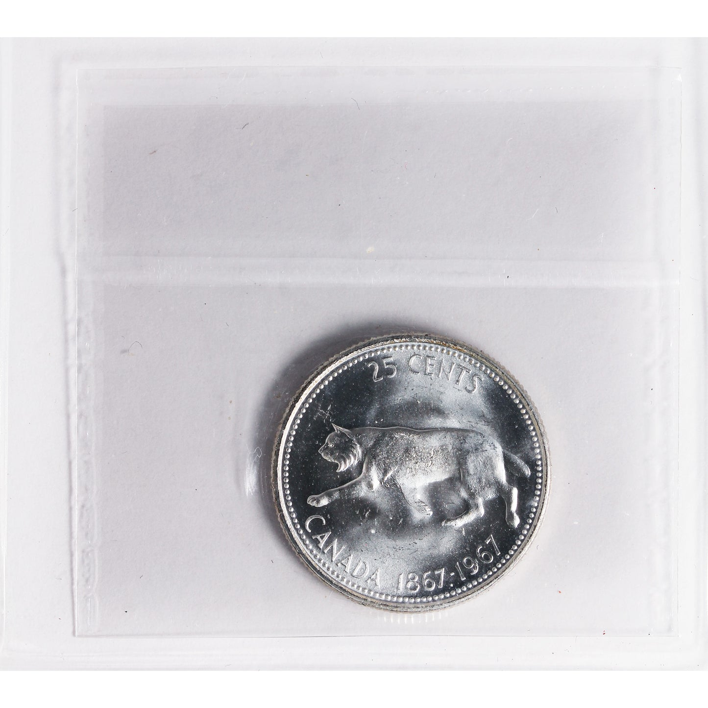 1967 Canada 25-cents ICCS Certified MS64