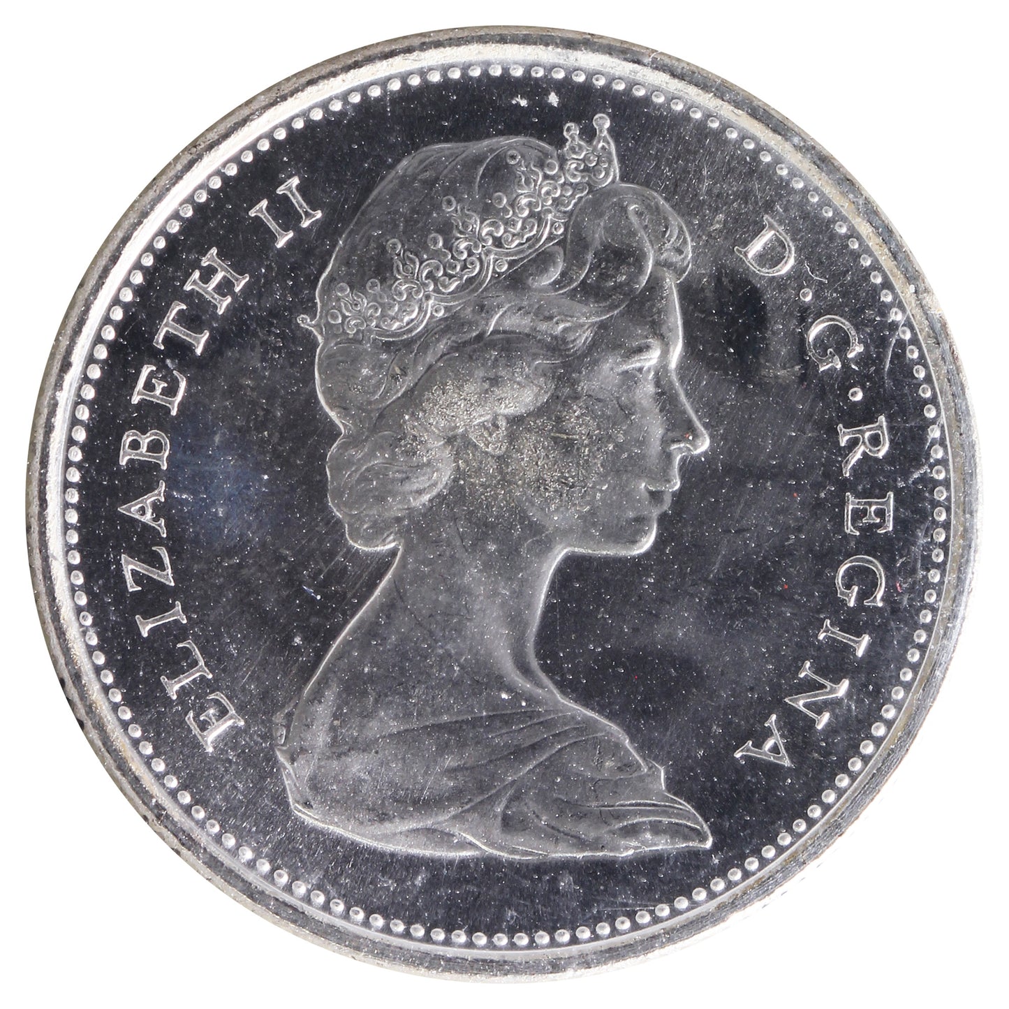 1967 Canada 25-cents ICCS Certified MS64