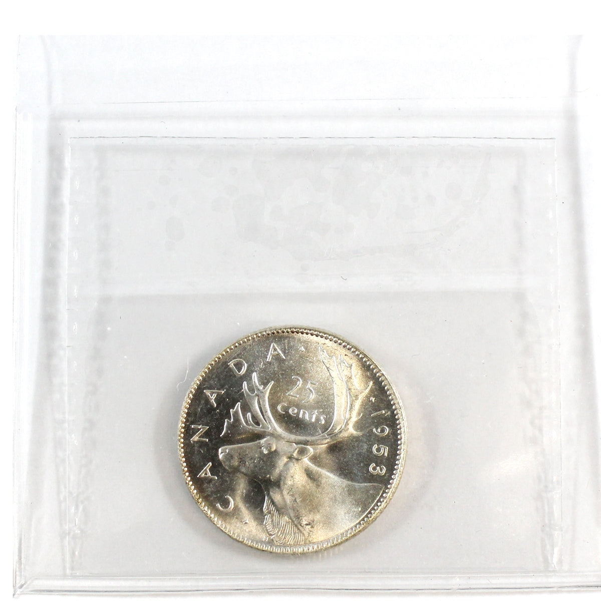 1953 Large Date Canada 25-cents ICCS Certified MS65