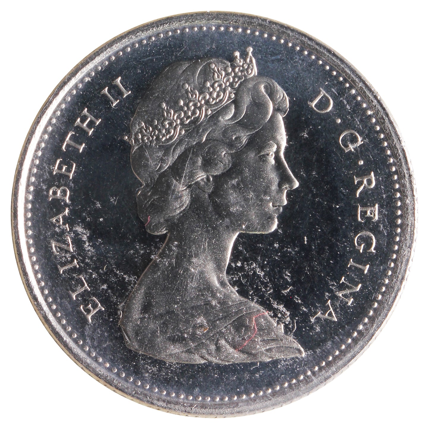 1968 Nickel Canada 25-cents ICCS Certified PL66 Heavy Cameo