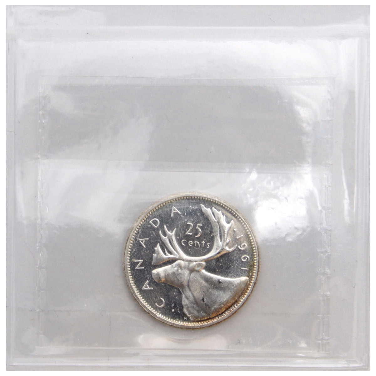 1961 Canada 25-cents ICCS Certified MS64 Cameo
