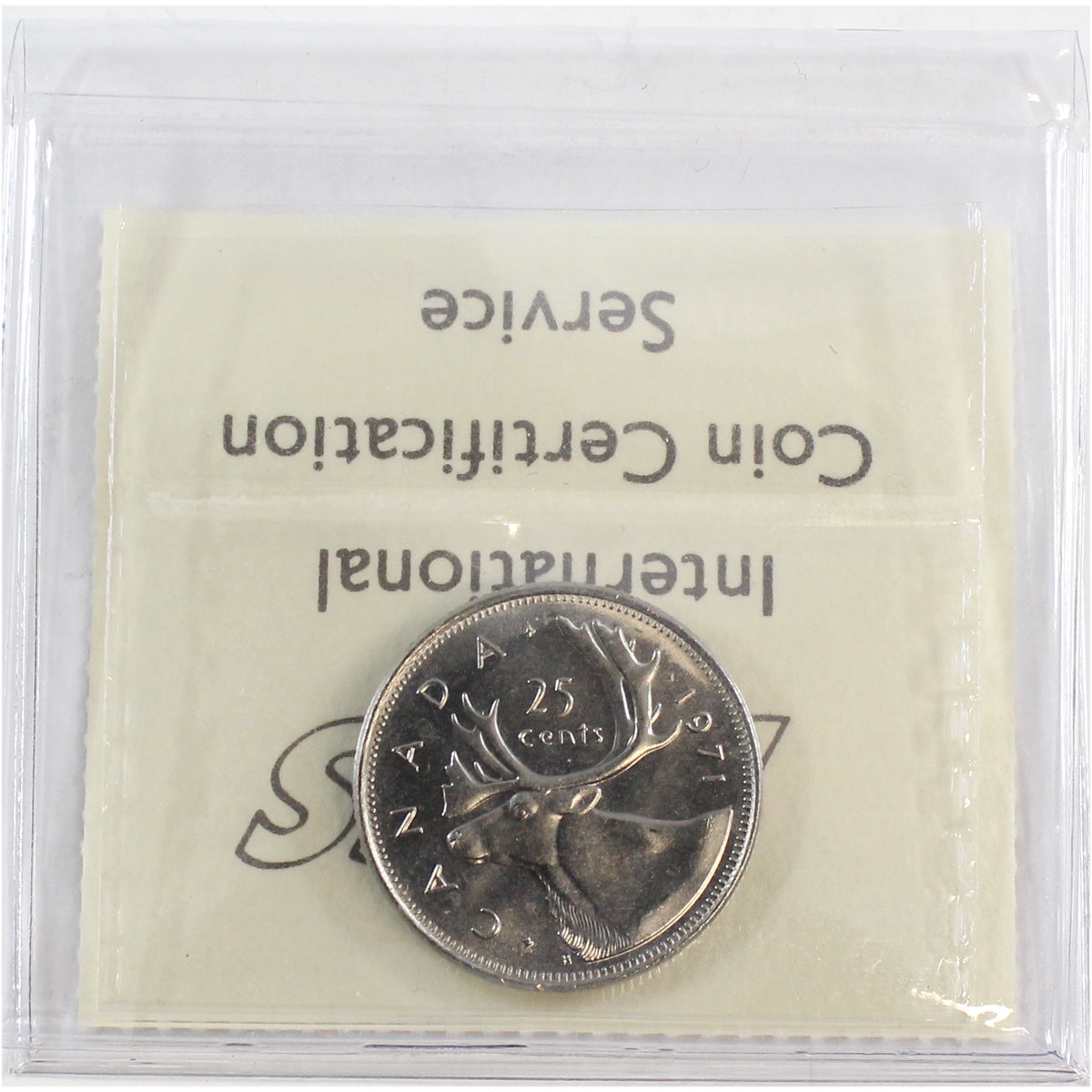 1971 Canada 25-cents ICCS Certified MS-65