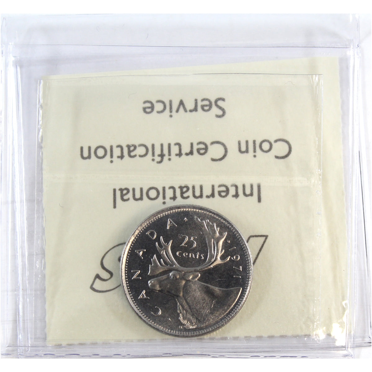 1971 Canada 25-cents ICCS Certified MS66