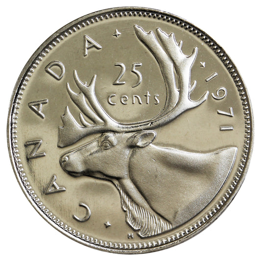 1971 Canada 25-cents Proof Like