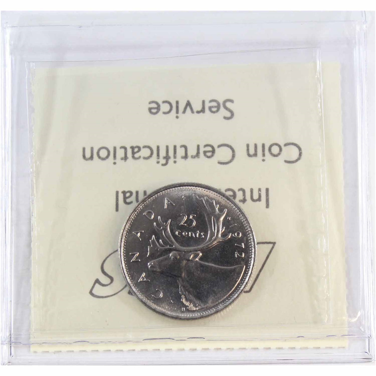 1972 Canada 25-cents ICCS Certified MS66