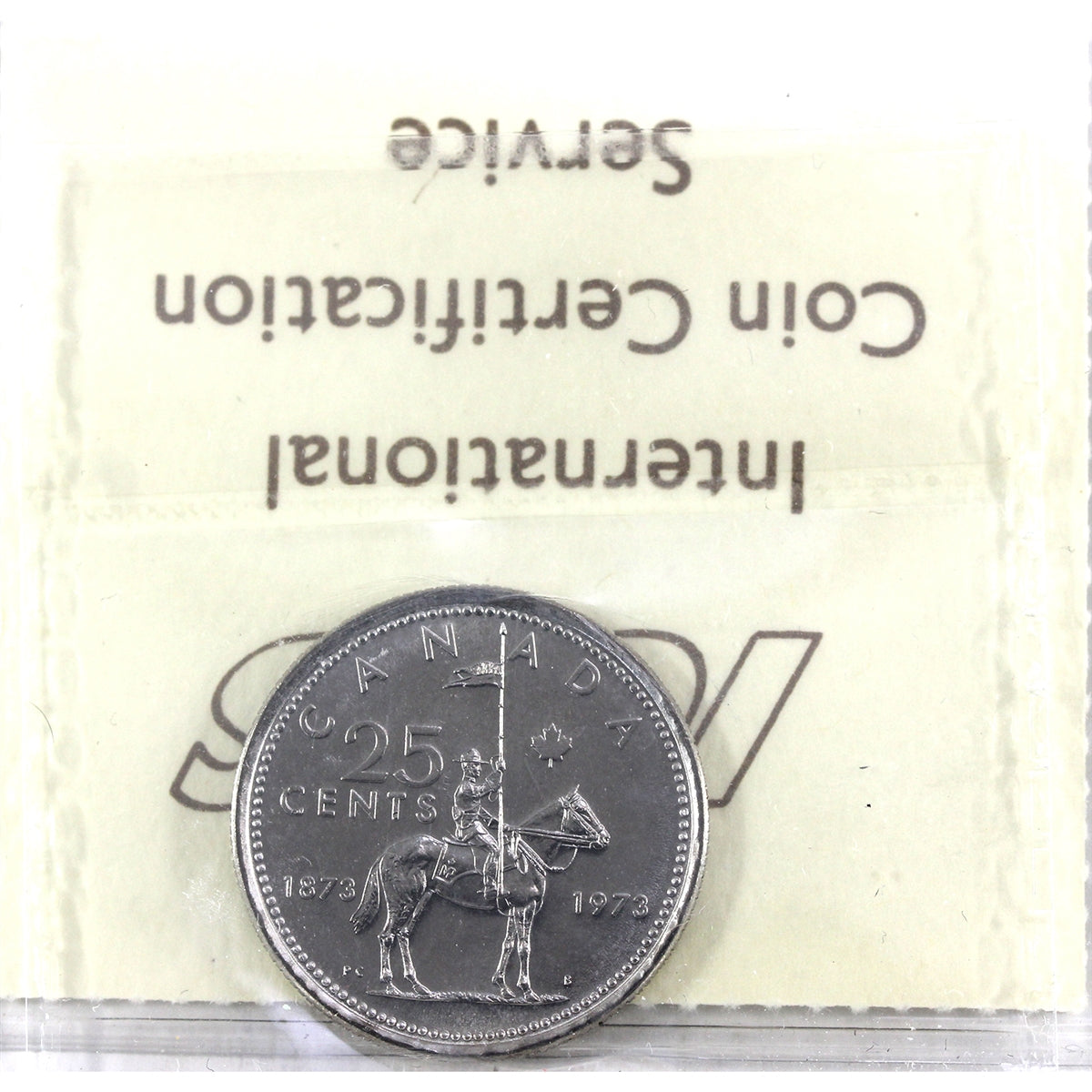1973 Small Bust Canada 25-cents ICCS Certified MS65