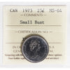 1973 Small Bust Canada 25-cents ICCS Certified MS64