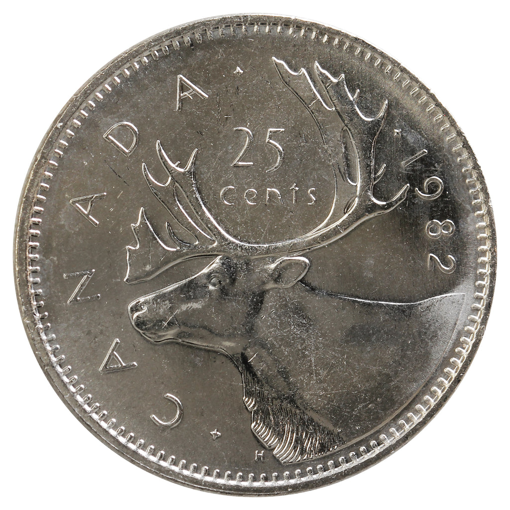 1982 Canada 25-cents Brilliant Uncirculated (MS-63)