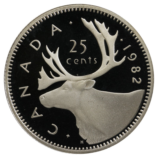 1982 Canada 25-cents Proof