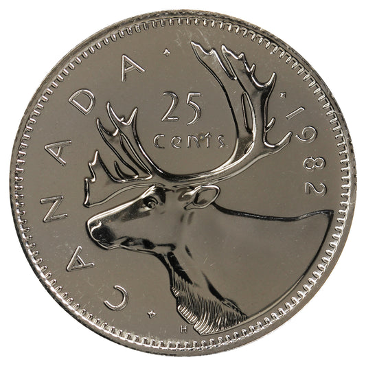 1982 Canada 25-cents Proof Like