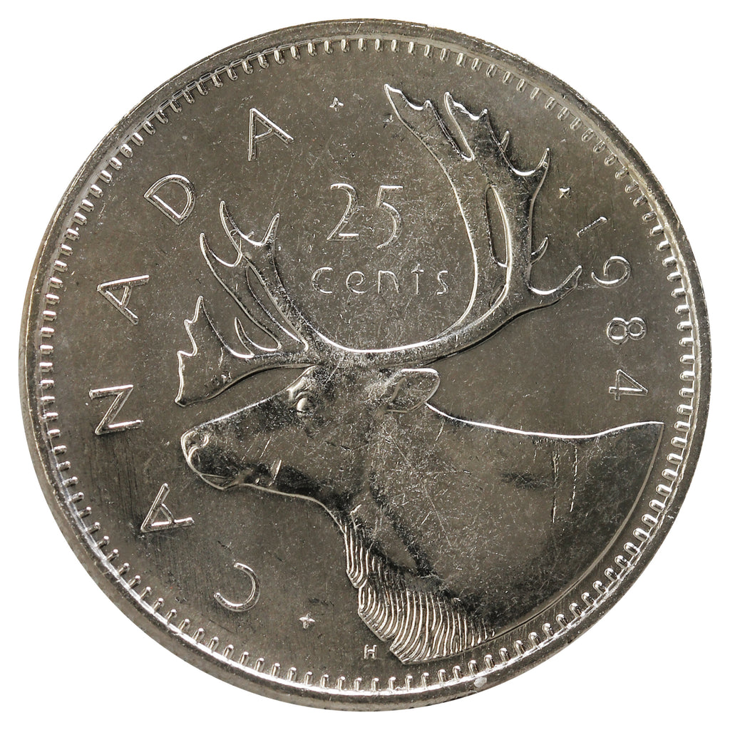 1984 Canada 25-cents Brilliant Uncirculated (MS-63)