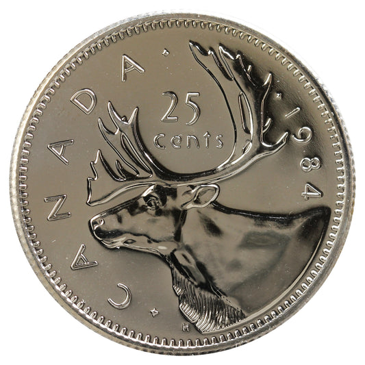 1984 Canada 25-cents Proof Like