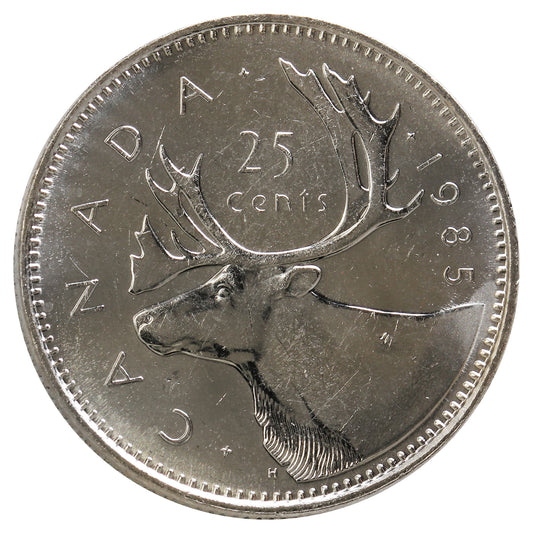 1985 Canada 25-cents Brilliant Uncirculated (MS-63)