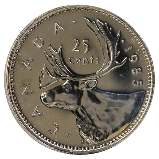 1985 Canada 25-cents Proof Like