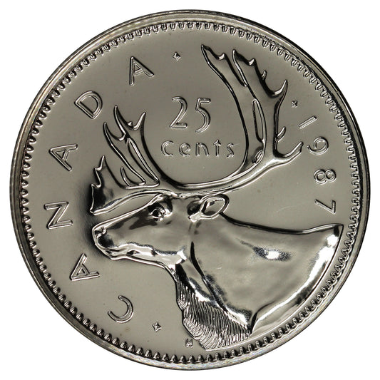 1987 Canada 25-cents Proof Like