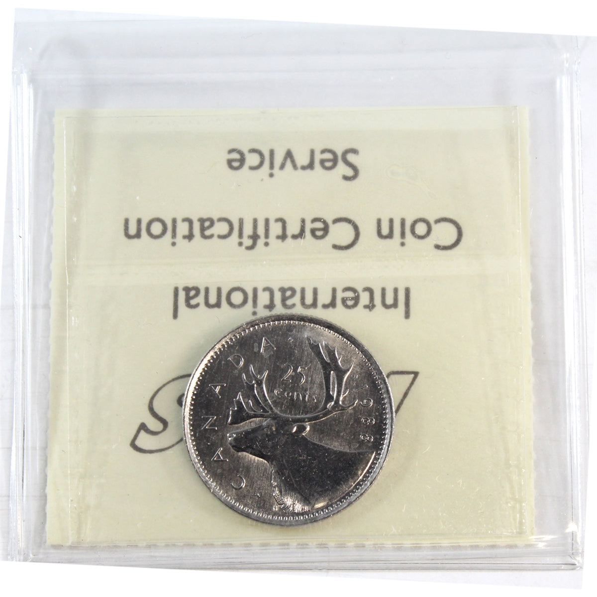 1988 Canada 25-cents ICCS Certified MS-65