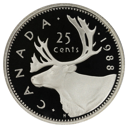 1988 Canada 25-cents Proof