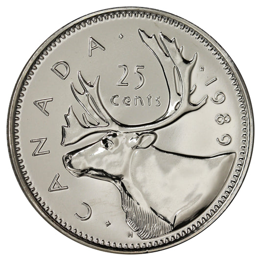 1989 Canada 25-cents Proof Like