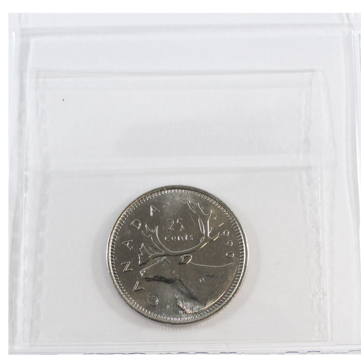 1990 Canada 25-cents ICCS Certified MS64