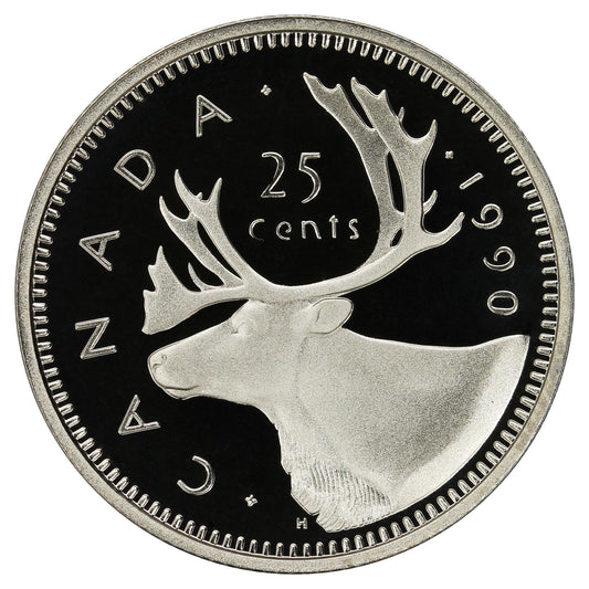 1990 Canada 25-cents Proof