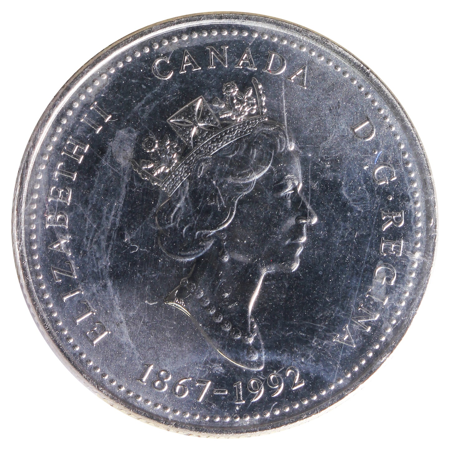 1992 Quebec Canada 25-cents ICCS Certified MS65