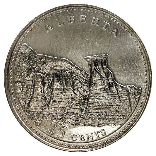 1992 Alberta Canada 25-cents Brilliant Uncirculated (MS-63)