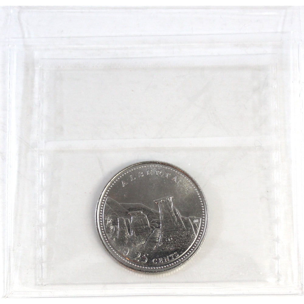 1992 Alberta Canada 25-cents ICCS Certified MS64