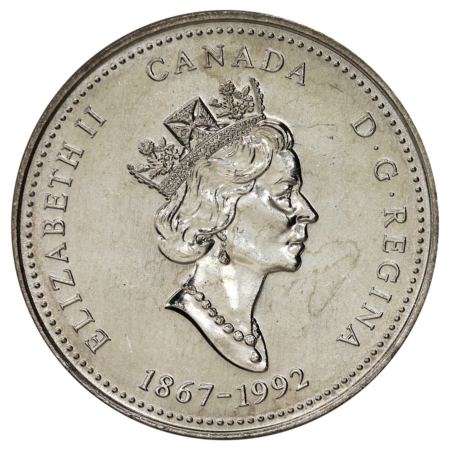 1992 British Columbia Canada 25-cents Brilliant Uncirculated (MS-63)